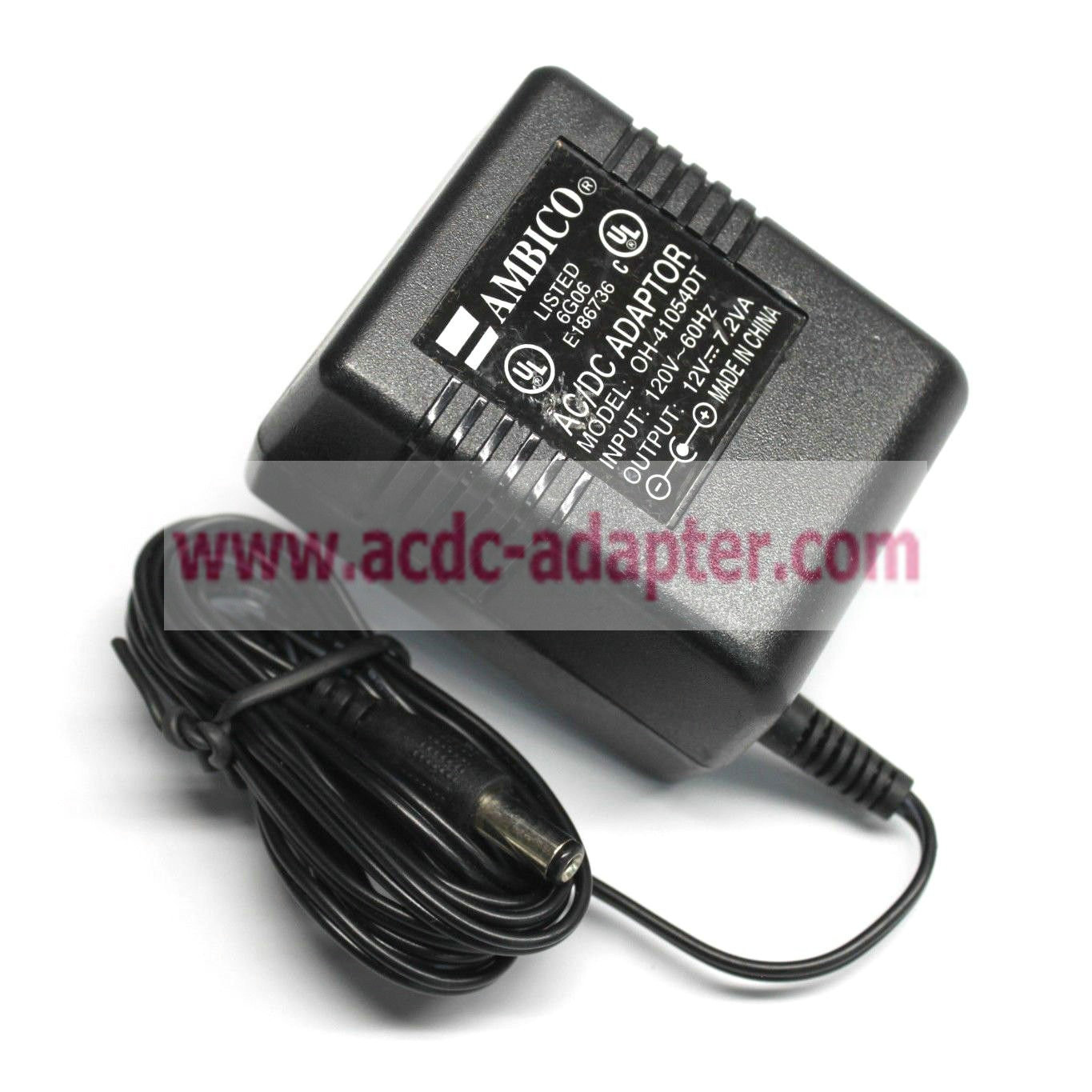 Original 12 Volts 7.2 VA Ambico OH-41054DT AC Adapter Power Supply Wall Charger Original 12 Volts 7.2 VA Ambico OH-41054DT AC Adapter Power Supply Wall Charger